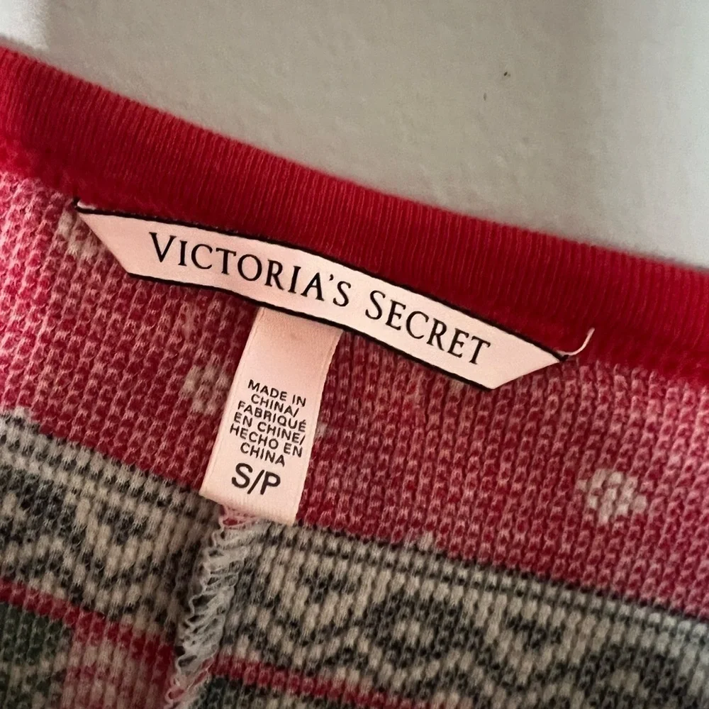 Victoria’s Secret Thermal Henley Romper Sexy Pajamas Small
